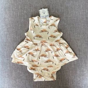 Kate Quinn 2T Mountain Lion Skirted Bodysuit NWT